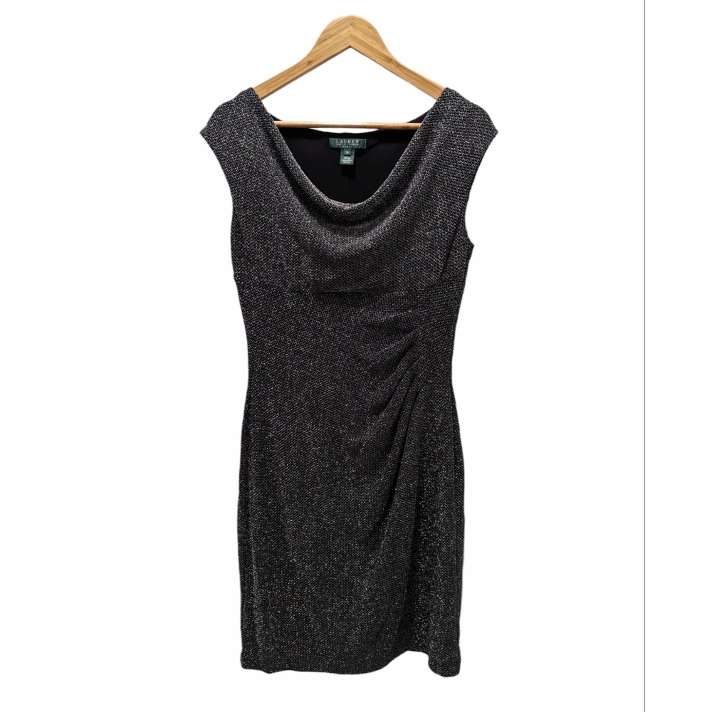 Lauren Ralph Lauren Black Glitter Dress